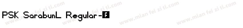 PSK SarabunL Regular字体转换